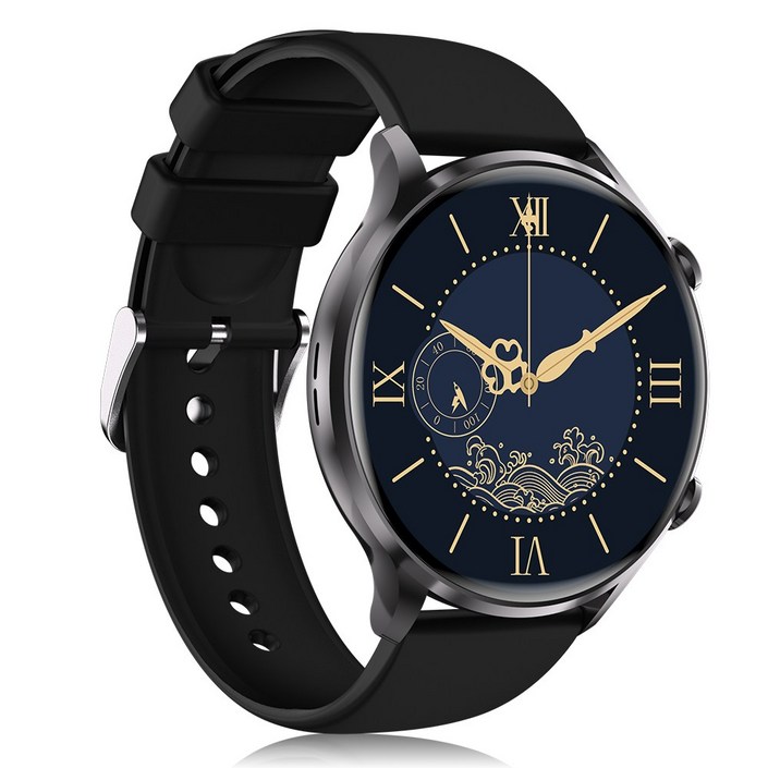 한정특가블루투스 스마트워치 Y5 손목시계 1.43인치 한글판, 블랙