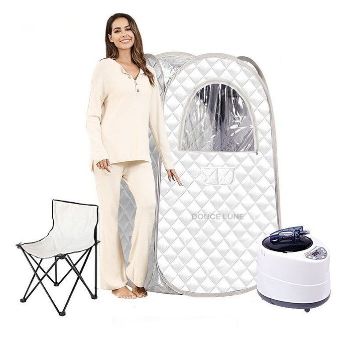 두스룬 가정용사우나 EP36 1인 습식 실내  가정용 찜질방 홈 찜질방 전신 접이식 한증막 DOUCE LUNE