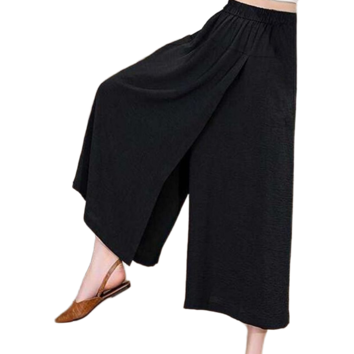 GFU 여성 봄 여름 가을 큐롯 스커트 팬츠 와이드 밴딩 치마바지