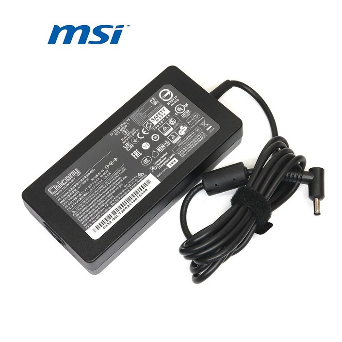 MSI 호환 20V 6A 120W (4.5) 어댑터 A17-120P2A GF63 Thin 10UC 노트북 충전기, 1개