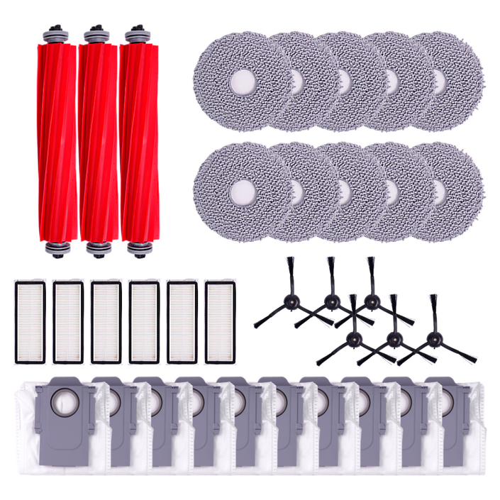 호환 로보락 Qrevo Pro 소모품 부품 물걸레 더스트백 필터 브러쉬 리필 패키지, 1개, 안심패키지(12개월)