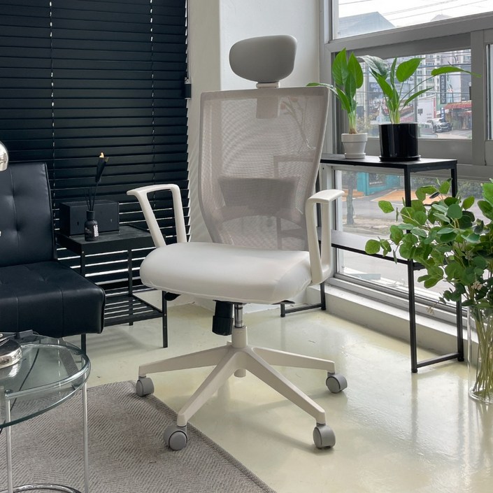 맞춤제작 커버무드 시디즈 의자 좌판 호환 커버, 화이트, 1개