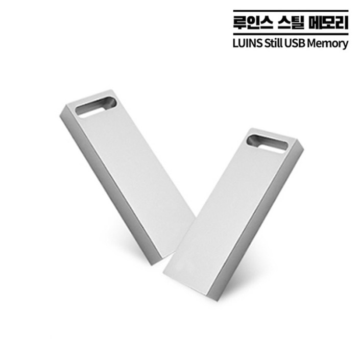 루인스 스틸 메탈 A타입 컴퓨터 USB 2.0 8G