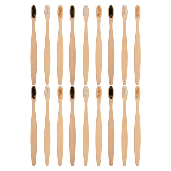 크레나 에코브러쉬 대나무 칫솔 친환경 플라스틱 제로 여행용추천, 18개, 1개입