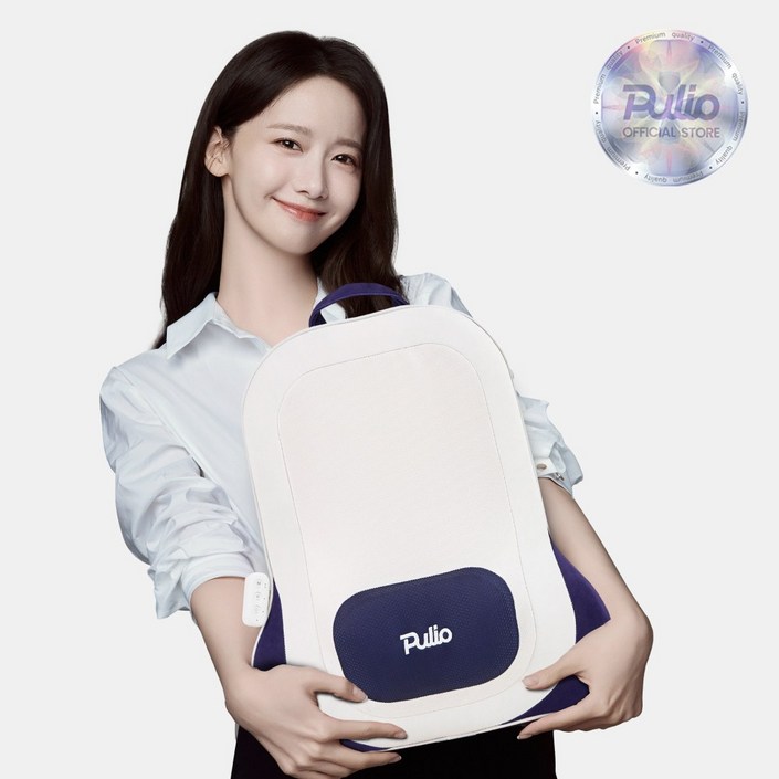 풀리오 본사 풀리오 등허리 쿠션 마사지기  등 허리마사지 안마의자 무선 의자형 쿠션 온열