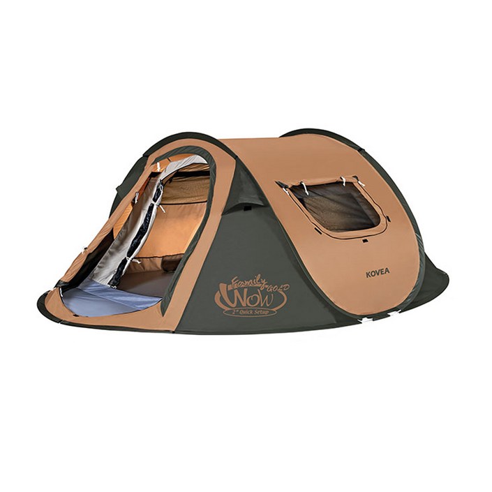 코베아 원터치 3인용 팝업 텐트 와우 패밀리 골드