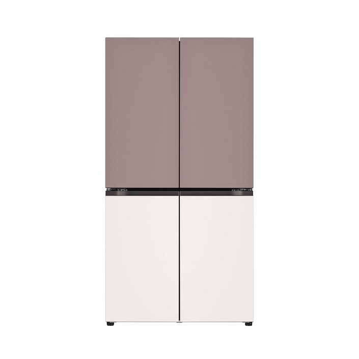 색상선택형 LG전자 오브제 컬렉션 디오스 양문형 냉장고 메탈 T873MEE012 870L 방문설치
