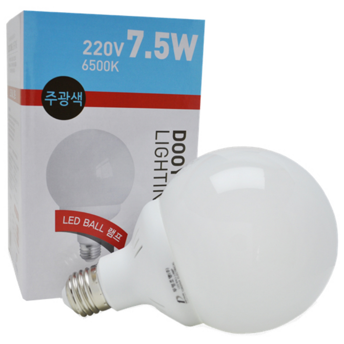두영 LED볼전구 7.5W, 1개