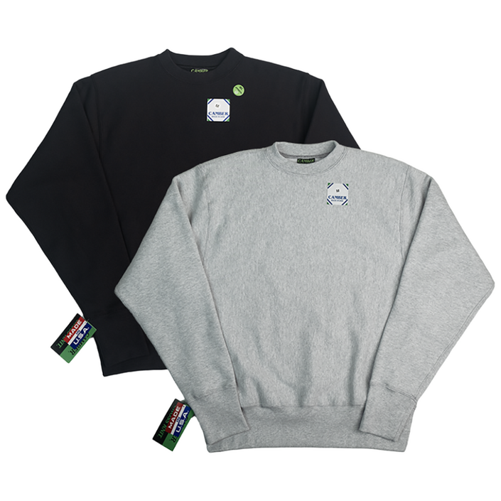 캠버 12oz 크로스 니트 크루넥 스웨트 셔츠 맨투맨  기모 CB234