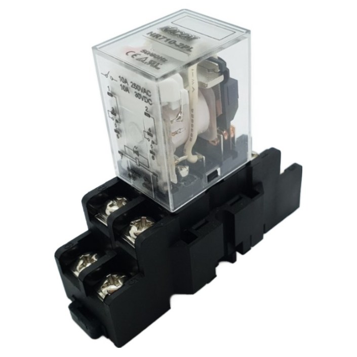 HR7102PL KACON LY2 8핀 AC220V, DC12V,DC24V 릴레이 LED릴레이, 1개