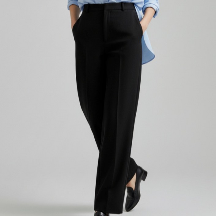 이제이 스타일 여성 바지  정장바지  슬랙스  스판일자바지 짱짱스판,뒷밴딩