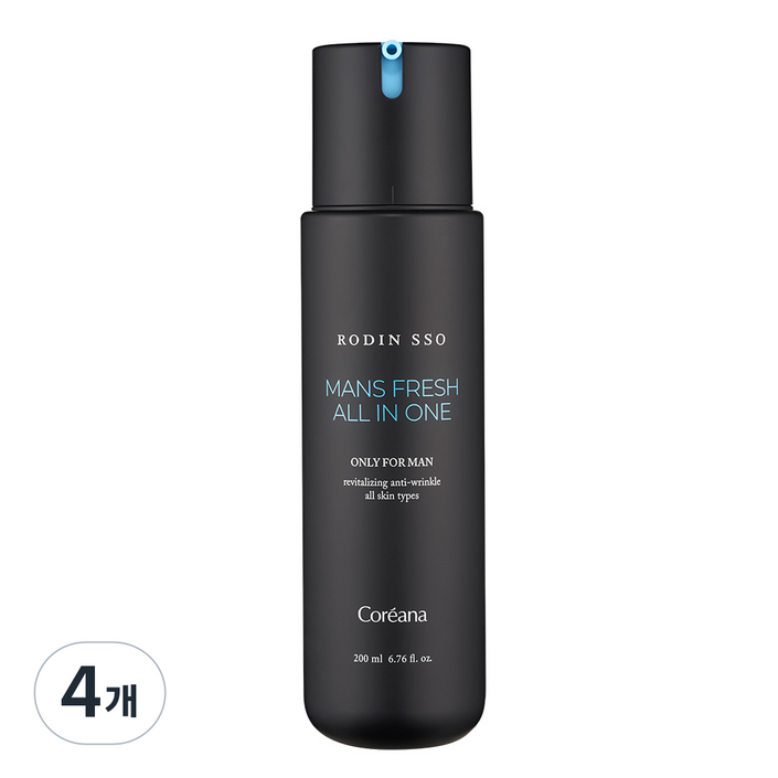 로댕 쏘 옴므 프레쉬 남성 올인원 스킨로션, 4개, 200ml