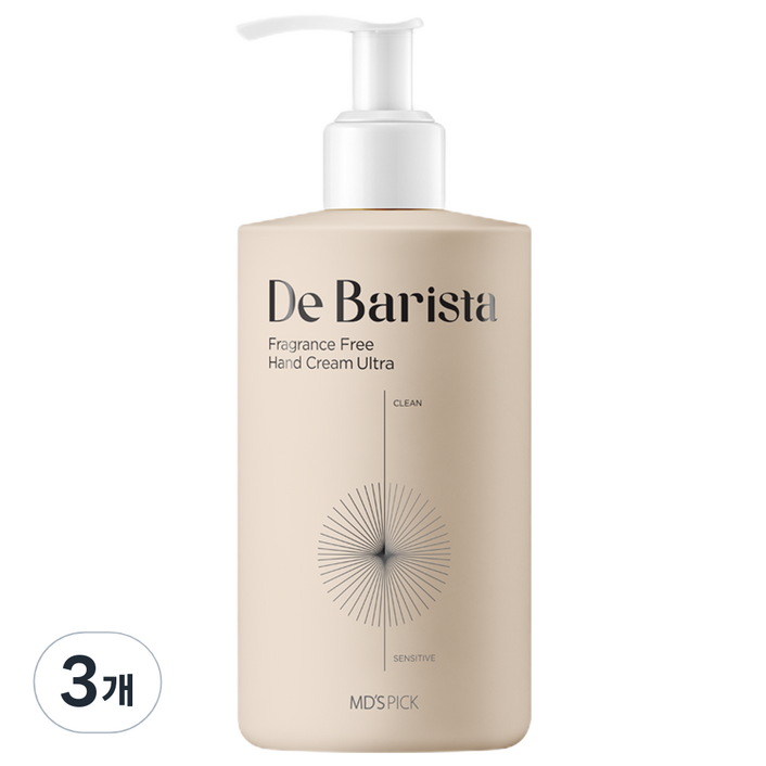 엠디스픽 드 바리스타 울트라 핸드크림 무향, 300g, 3개