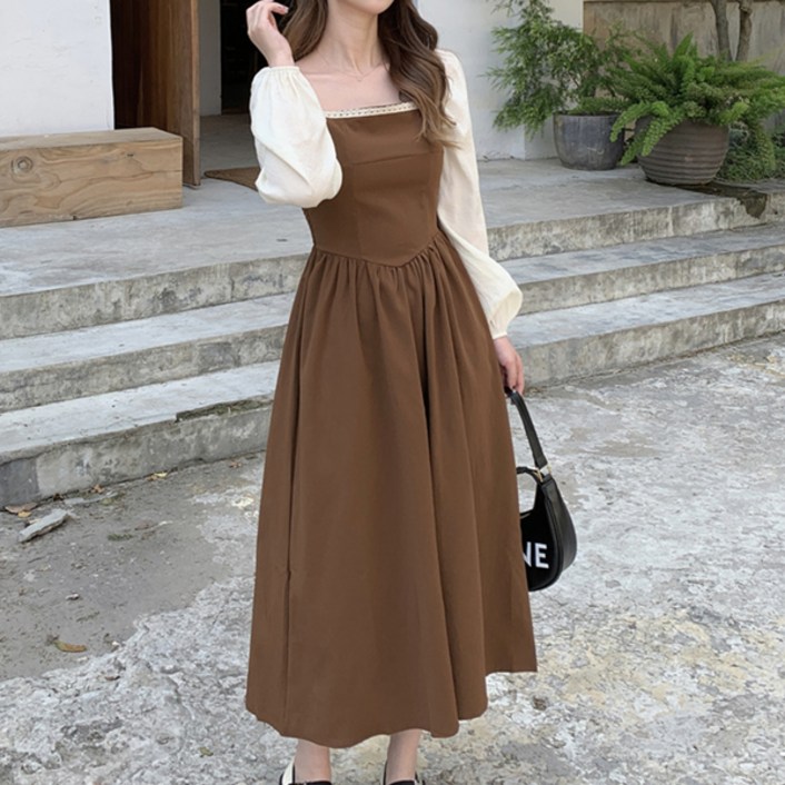 루나걸 다인포 배색 원피스 빅사이즈 포함