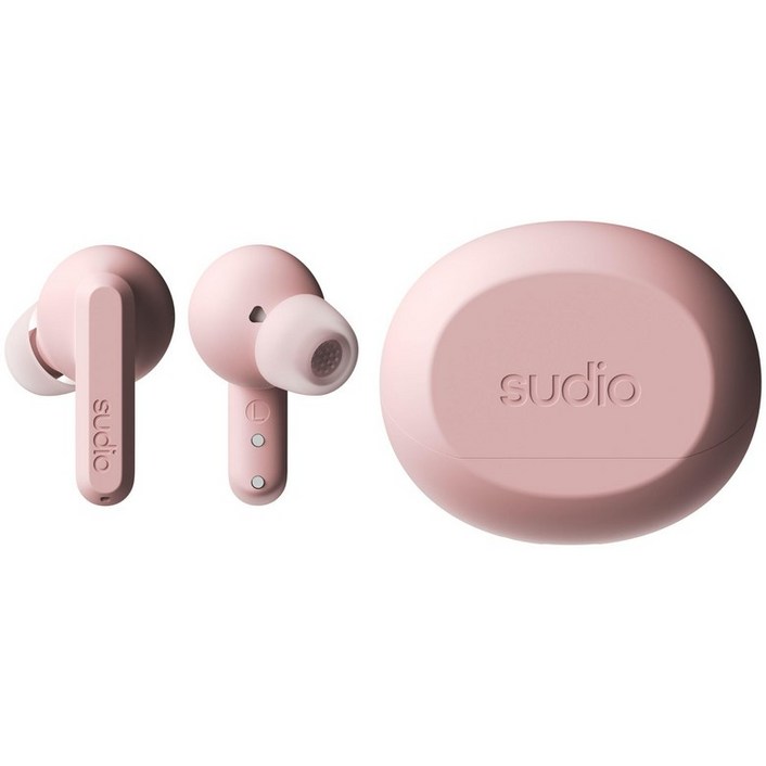 SUDIO A3 Pro Bluetooth5.4  Android ANC 브러시 핑크 무선 이어폰 운하 타입 마이크