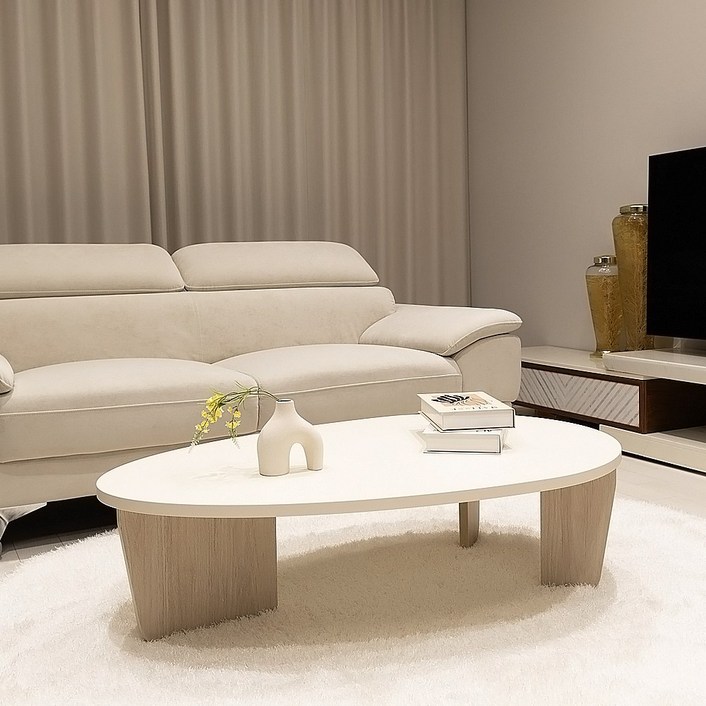 룸메이커 플리 테이블 A타입 비정형 거실테이블