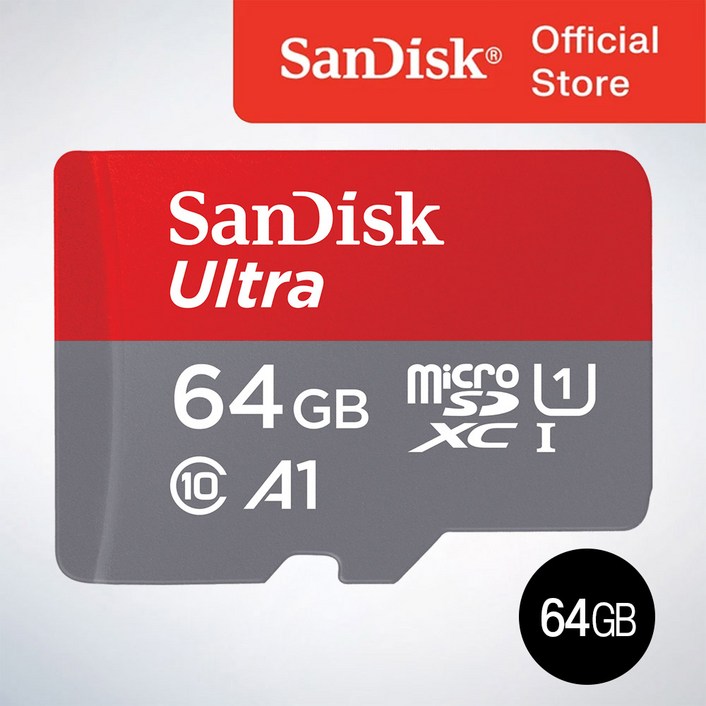 샌디스크코리아 공식인증정품   마이크로 SD 카드 SDHC ULTRA 울트라 QUAB 64GB