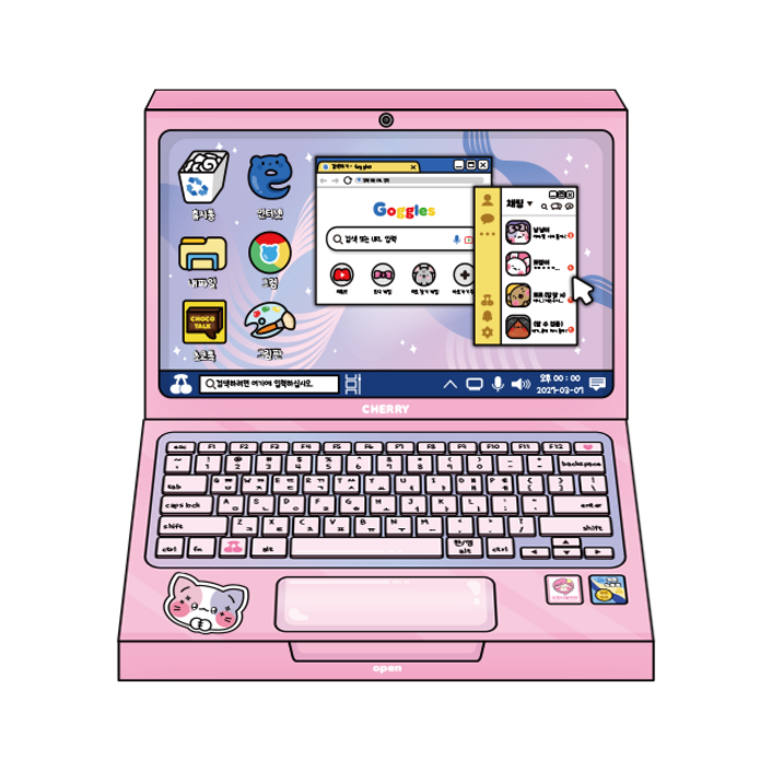 소워니놀이터 체리 노트북 스퀴시북 만들기 키트, 1개