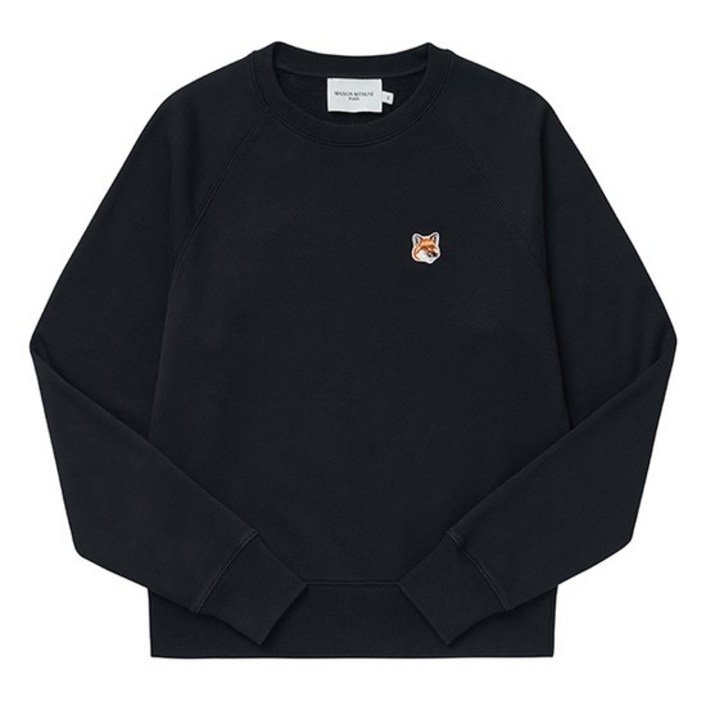 메종키츠네 AW00303KM0001 P199 폭스 헤드 패치 여성 맨투맨