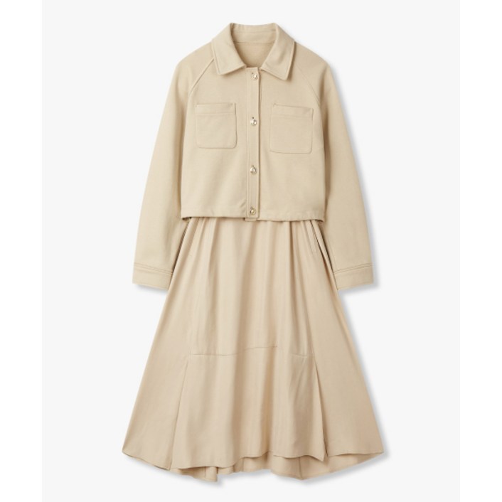 GCUT 부클레 레터링 레이어드 원피스베이지7225137701 162084