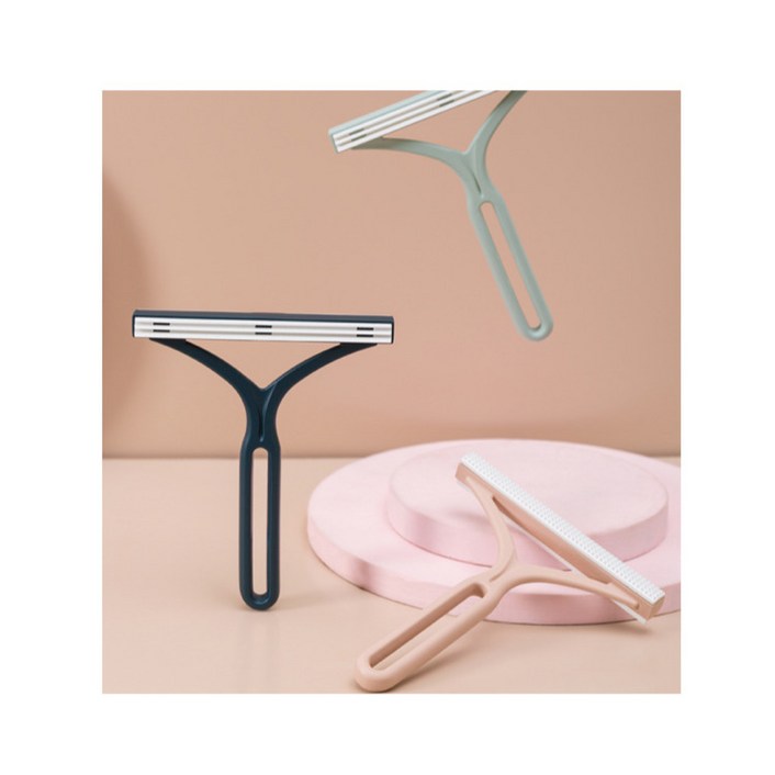 사라사 수동 보풀제거기 2p 고급 스크래퍼 만능 휴대용 세탁소용, 핑크민트