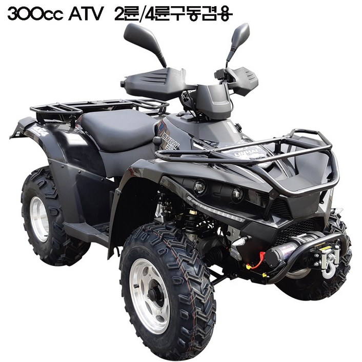 300cc ATV 사륜바이크 산악용바이크, 검정, 300cc ATV