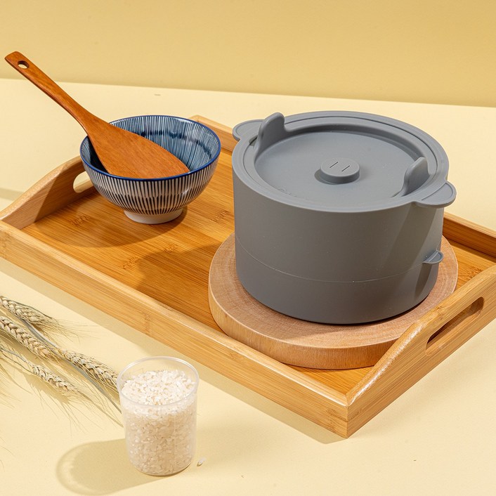 칼로피그 저당밥솥 실리콘 단품 다이어트 당뇨 전자렌지밥통 캠핑 저당 저탄수화물 미니 혈당조절