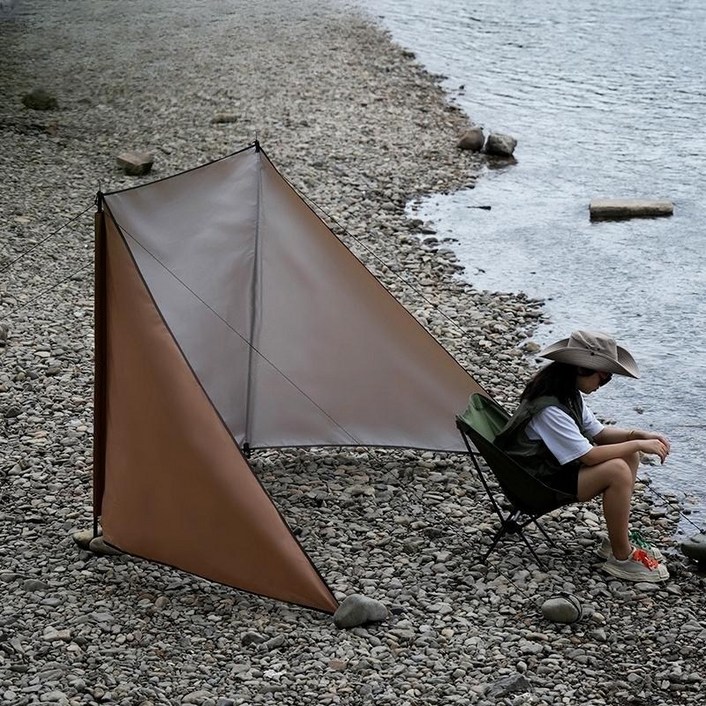 윈드스크린 원터치 그늘막 휴대용 캠핑 스크린 160cm 자동 바람막이 텐트