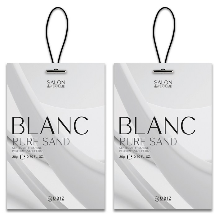 유비즈 살롱드퍼퓸 사쉐 20g, 2개, 블랑, 20g