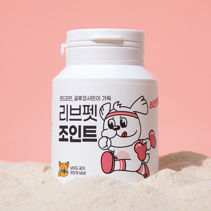 리브펫 조인트 강아지 고양이 관절 영양제 분말형, 뼈관절강화, 60g, 1개