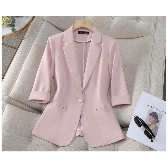 708090 여름 정장 코트 캐주얼 얇은 정장 상의