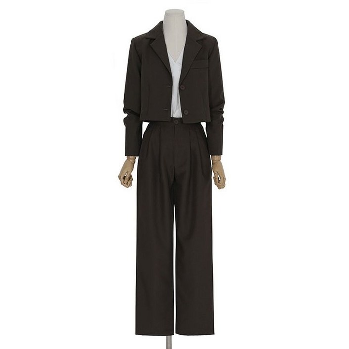 예쎄 2종SET 크롭자켓+밴딩팬츠셋업 S4SSE013A