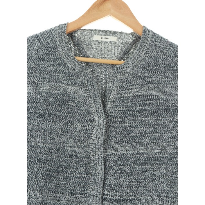 W(S)시스템 니트집업 그레이 울 가디건47