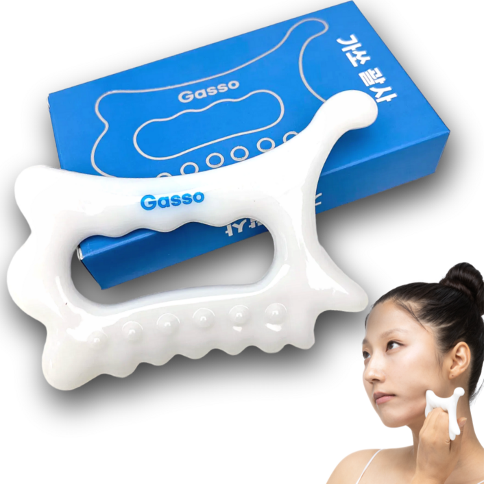 가쏘 괄사 마사지 얼굴 두피 바디 목 림프 승모근 지압