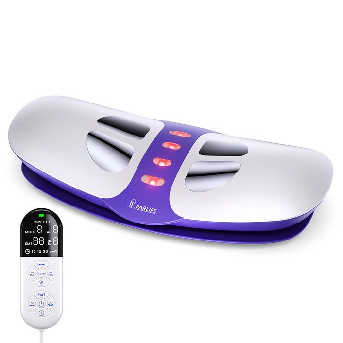파라이프 허리 마사지기 저주파 EMS 안마기 온열 찜질 스트레칭, 화이트, PL-HD-LT010A