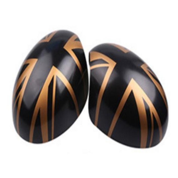 모터스파이 미니쿠퍼 호환 2세대 사이드미러 커버 부착형 몰딩 용품 R54 R55 R56 R57 R60 R60, 골드잭