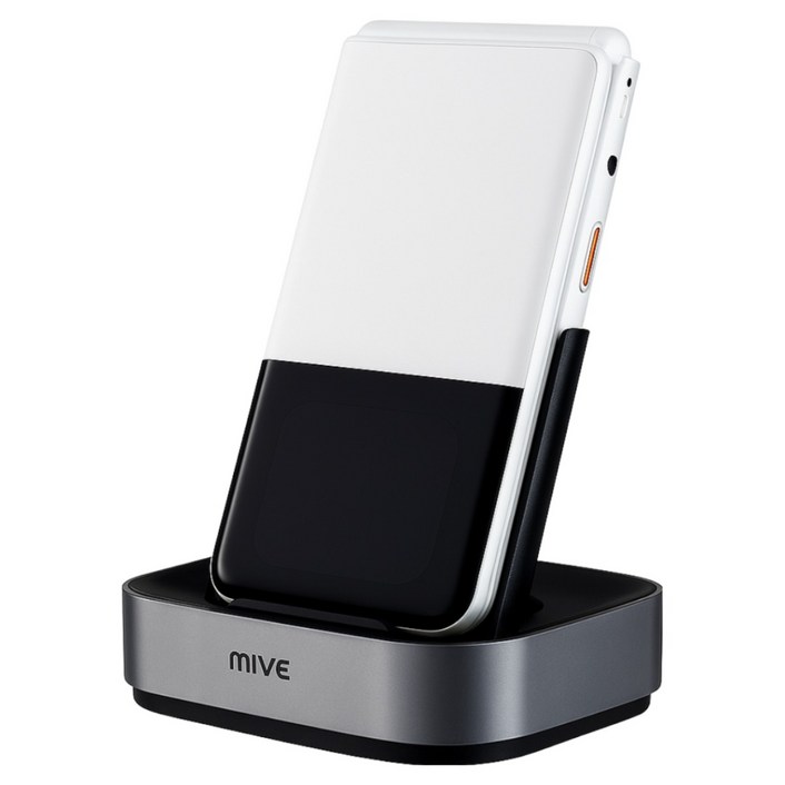 ALT MIVE 마이브 스타일폴더2 ATM140 미개봉 새상품 알뜰폰 스마트폴더폰 학생폰 효도폰크래들 모두증정, 크래들폴더2화이트단순개봉구글스트랩등5종사은품, 32GB