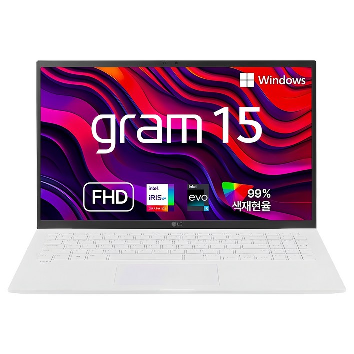 LG전자 2023 그램 15 코어i5 인텔 13세대, 스노우 화이트, 256GB, 16GB, WIN11 Home, 15Z90RGA56K