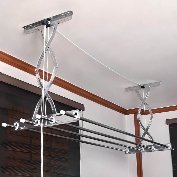 국내생산 주식회사아텍스 올 스테인리스 천장 빨래건조대 2단