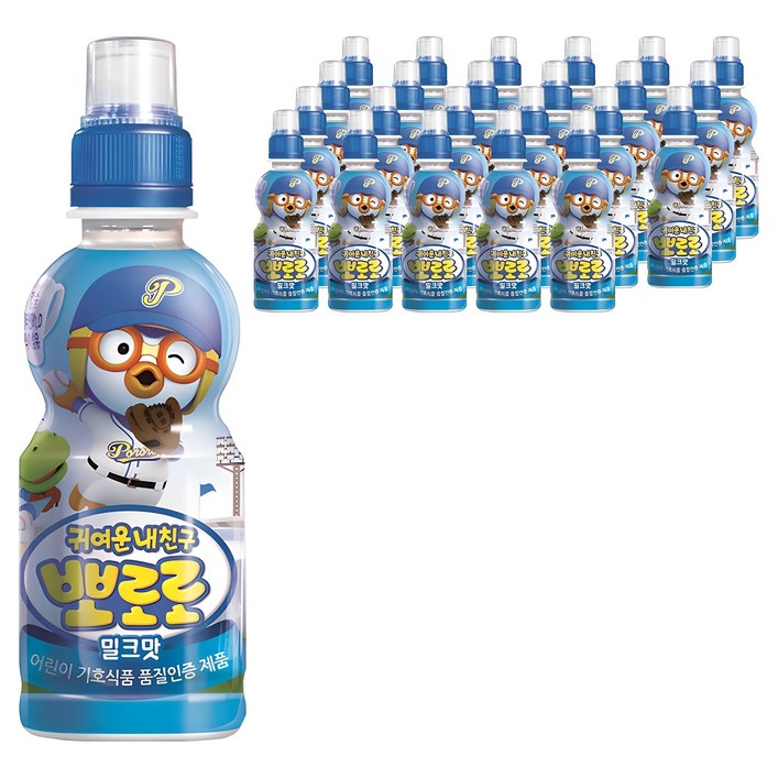 팔도 뽀로로 어린이음료 밀크맛 235 ml