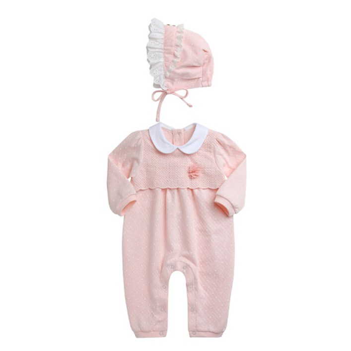 그린베베 봄가을 귀욤하트 우주복  모자 세트