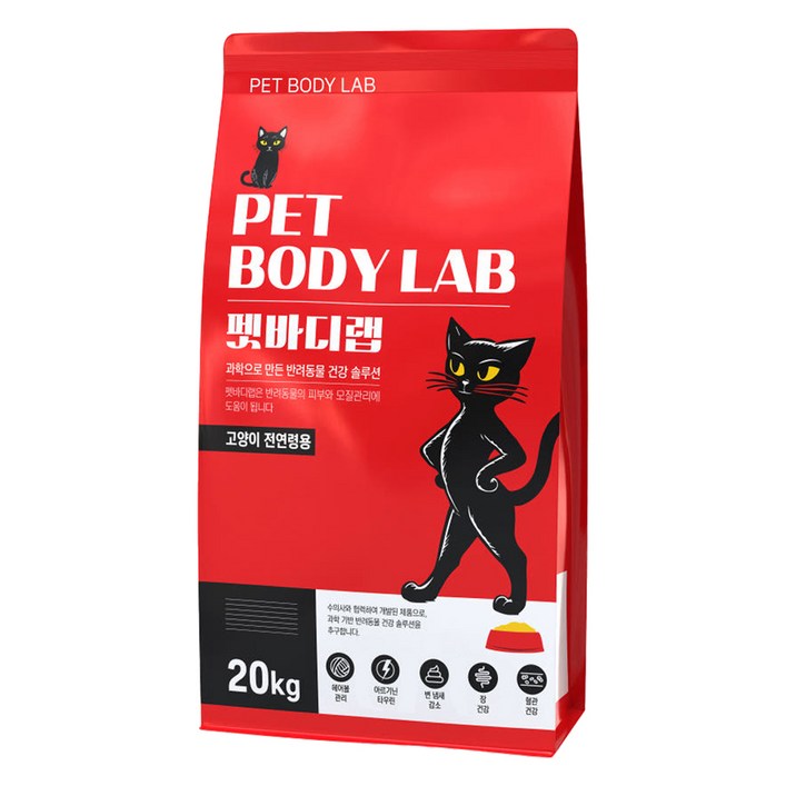 펫바디랩 고양이 전연령 대용량 사료, 닭, 20kg, 1개
