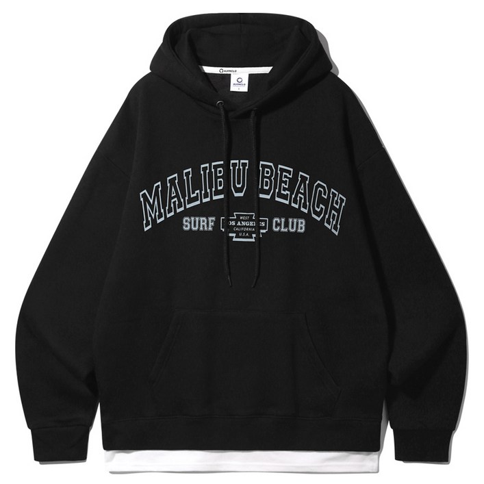 앨빈클로 말리부 레이어드 오버핏 후드티 AVH643