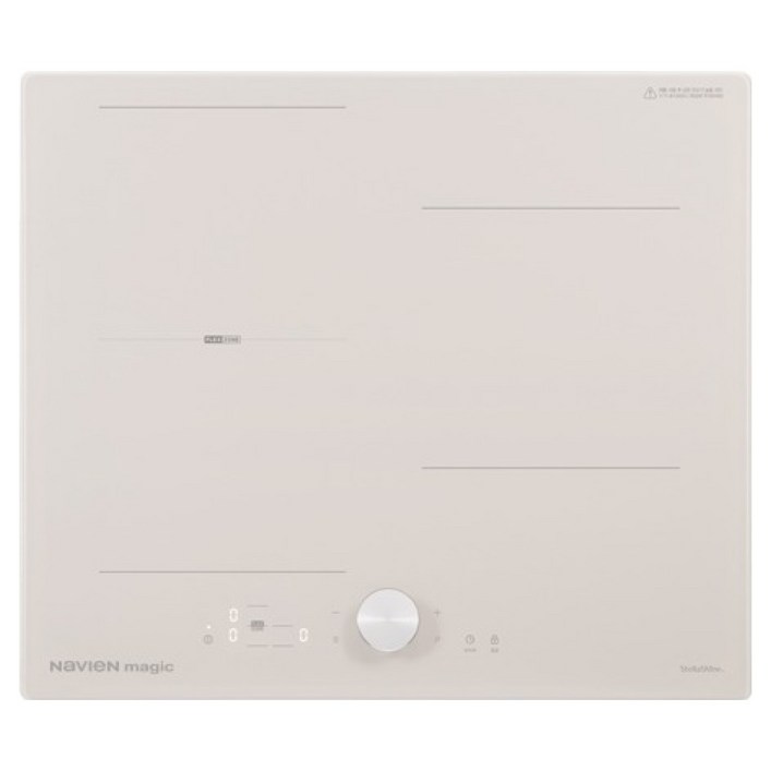 나비엔매직 전기레인지 인덕션 3구 베이지, ERI5053AF, 빌트인