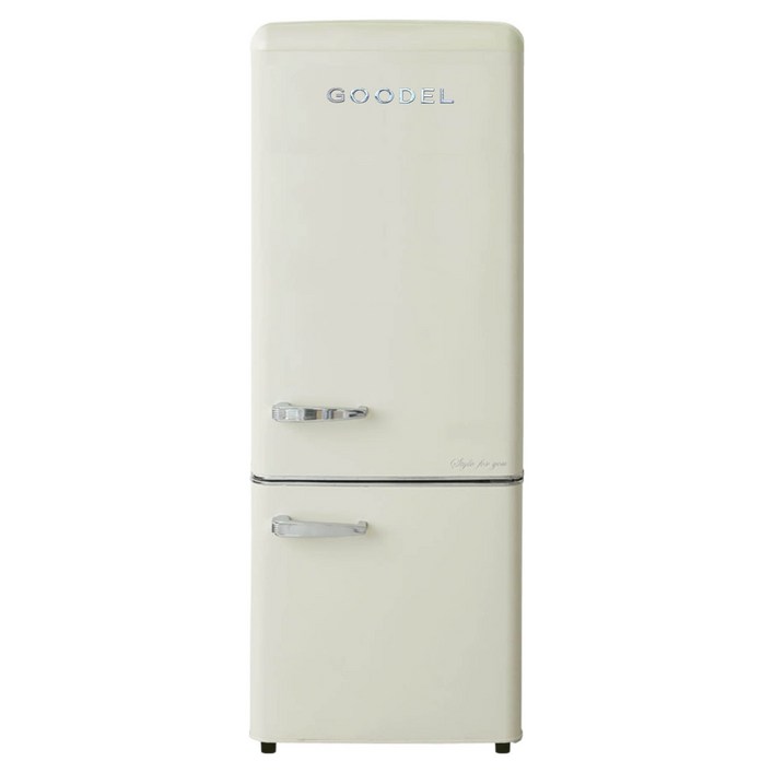 구델 리얼레트로 AI 미니 200L 2도어냉장고 방문설치, RGC20ADJ