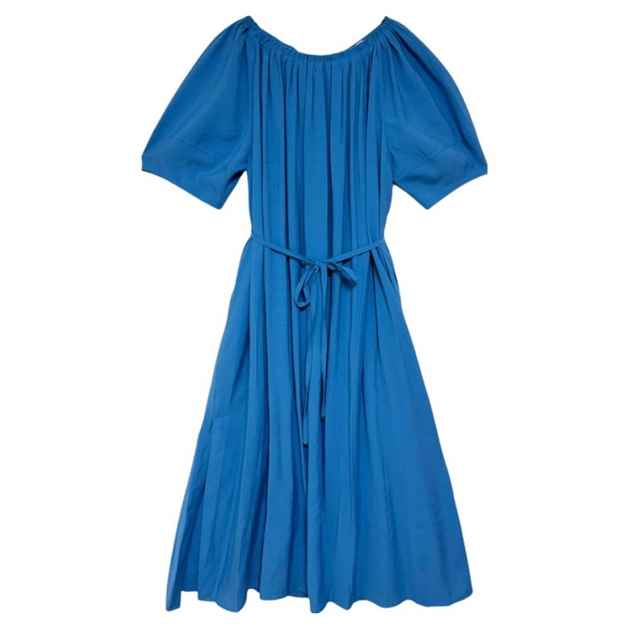 온앤온 백 hole 리본 튜닉 원피스