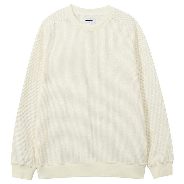 팬암 와플 라운드넥 루즈핏 맨투맨 3131