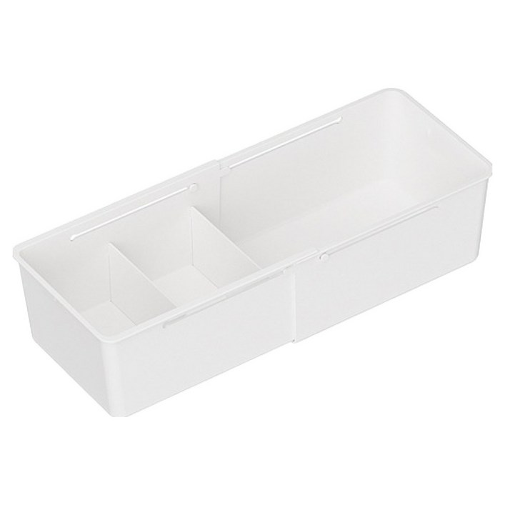 디오셀 길이조절 서랍 정리함, 화이트, 1개