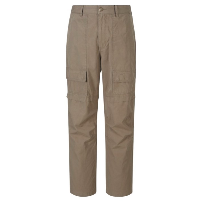 버커루 남성용 립스탑 절개디테일 카고 팬츠