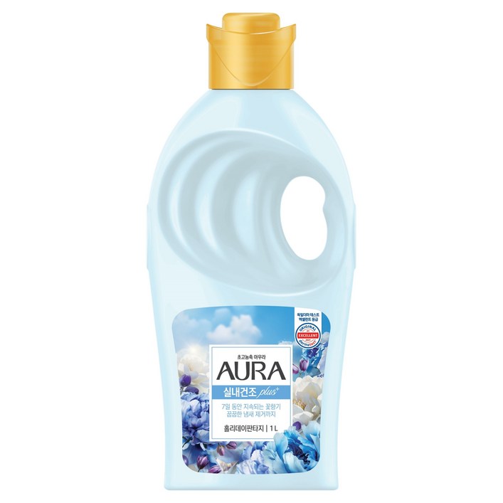 아우라 실내건조 초고농축 섬유유연제 홀리데이판타지 본품